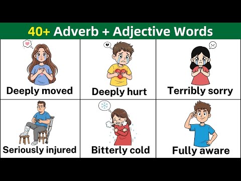 Видео: Наречия и прилагательные в английском языке | Полезная лексика для повседневного общения