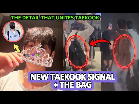 Видео: НОВЫЙ жест TAEKOOK 😍 Корона Тэхёна и сумка Чонгука раскрывают ещё больше их ЛЮБВИ 💌🔥