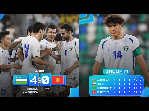 Видео: CAFA Nations Cup. Ўзбекистон – Қирғиз Республикаси 4:0