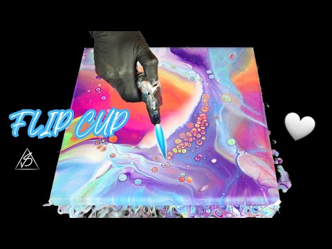 Видео: FLIP CUP: создайте уникальные ЯЧЕЙКИ и ОТТЕНКИ с помощью жидкого акрила!
