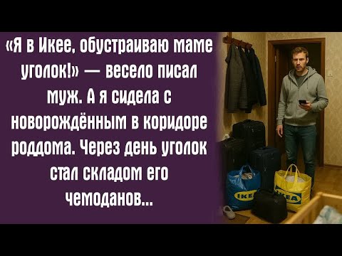 Видео: «Я в Икее, обустраиваю маме уголок!» — весело писал муж. А я сидела с новорождённым в коридоре...