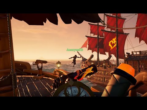 Видео: Sea of Thieves - Ограбление какого-то корабля