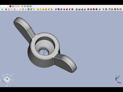 Видео: FreeCAD Часть 17. Некоторые настройки. Гайка-барашек