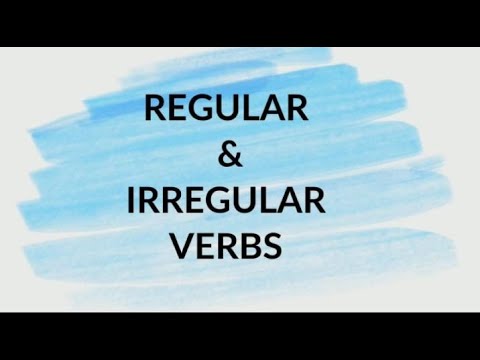 Видео: Regular and Irregular verbs. It's usage. Ағылшын тіліндегі дұрыс және бұрыс етістіктер
