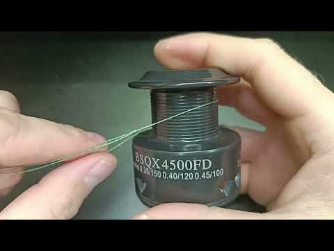 Видео: Как привязать плетенку или леску к катушке?