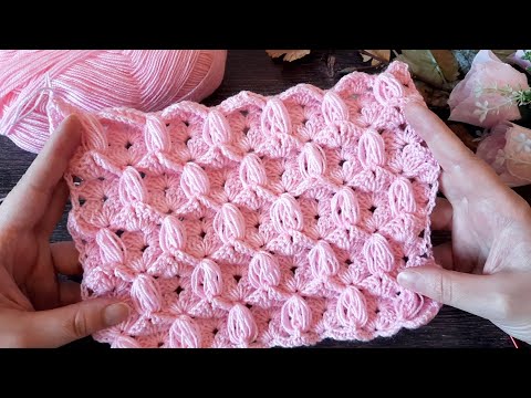 Видео: 🏆НЕОБЫЧНЫЙ, рельефный, плотный узор КРЮЧКОМ.💕 ( N 172)