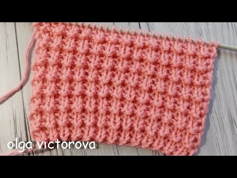 Видео: Фактурный узор для уютных, стильных, комфортных свитеров, кардиганов 757 Узоры спицами