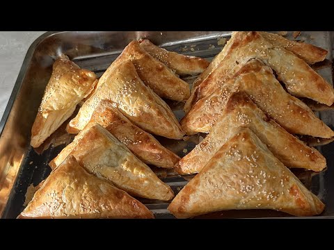 Видео: Самса домашняя из обычного слоёного теста/самса с мясом