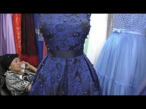 Видео: ВЕЧЕРНИЕ ПЛАТЬЯ 2022,БИШКЕК,рынок Дордой