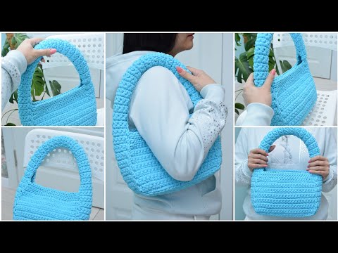 Видео: Crocheting a Life ring bag A trendy bag with your own hands in 3 hours Вяжем сумку Спасательный круг