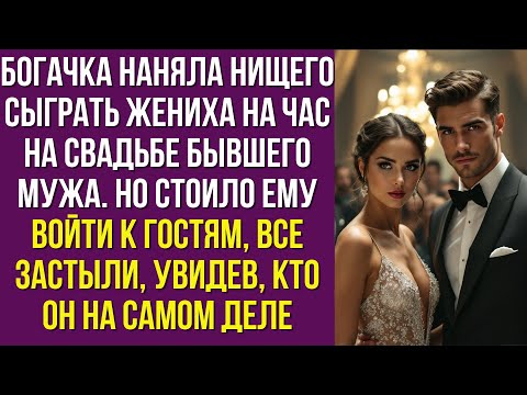 Видео: Богачка наняла нищего сыграть жениха на час на свадьбе бывшего мужа. Но стоило ему войти к гостям