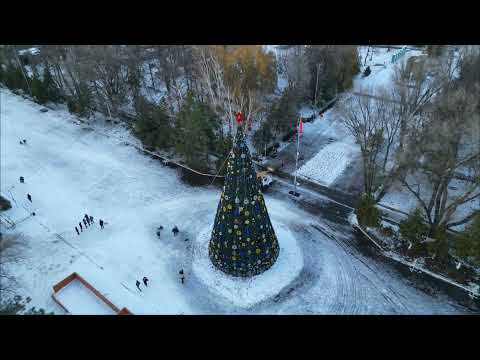 Видео: КЫРГЫЗСТАН Декабрь. Город Токмок ( Площадь ) #кыргызстан