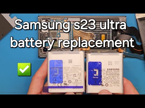 Видео: Пошаговое руководство по замене аккумулятора Samsung S23 Ultra S918