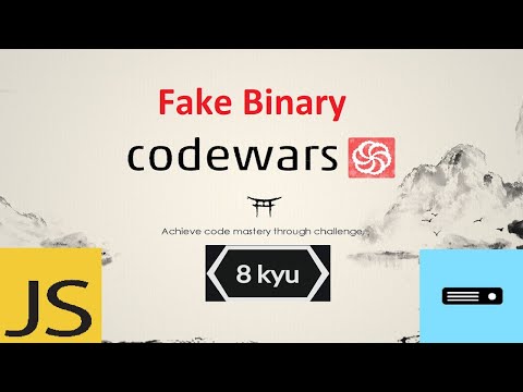 Видео: Как решить задачу Fake Binary ? / Codewars JavaScript 8kyu