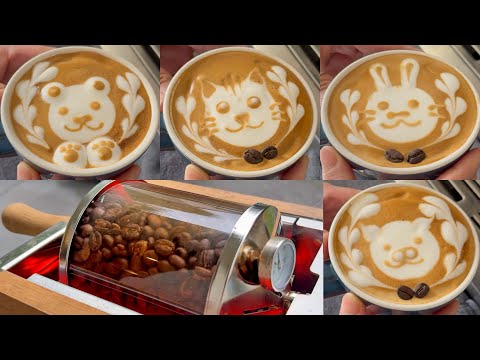 Видео: 🐰🐱🐷🐻 4 суперпростых идеи латте-арта с животными с использованием эскизного пера🖍