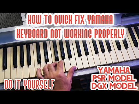 Видео: Как устранить проблему с незвучащими клавиатурами фортепиано Yamaha DGX / PSR