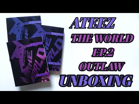 Видео: ATEEZ THE WORLD EP.2 OUTLAW UNBOXING. РАСПАКОВКА АЛЬБОМОВ ЭЙТИЗ. ATEEZ REVIEW💛