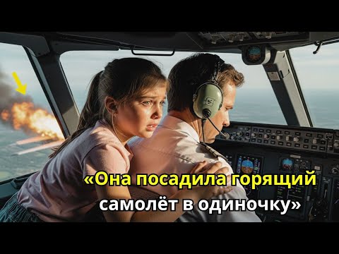 Видео: «11-летняя девочка посадила горящий самолёт одна — пилот умер прямо в небе! Реальная история»