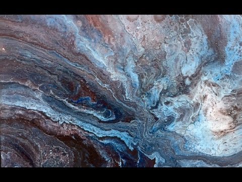 Видео: Заливка Акрилом .Floetrol + Silicone. Сами смешиваем средство. Pouring Acrylics #4