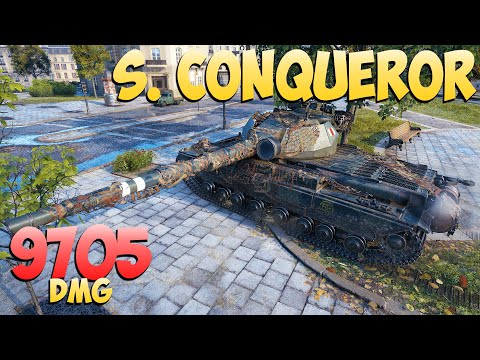 Видео: S. Conqueror - 6 Kills 9.7K DMG - Хороший бой! - Мир Танков