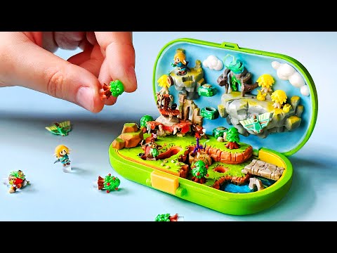 Видео: Я сделал Tiny Zelda Polly Pocket - ASMR