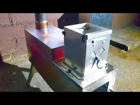Видео: Печь походная на пеллетах. Краткий обзор Optima Universal. До 16ч работы на одной загрузке!!!