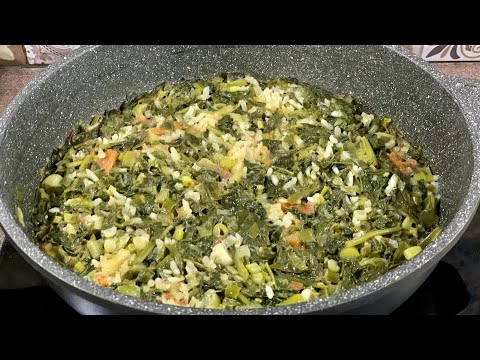 Видео: Спанак с ориз на тиган - най-бързия, най-лесния и най-вкусния начин/ Шпинат с рисом-просто и вкусно