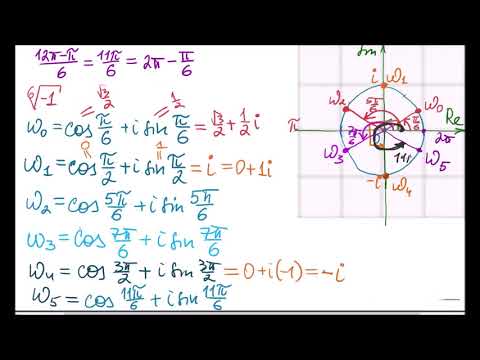 Видео: Корень 6й степени из  -1. Формула Муавра