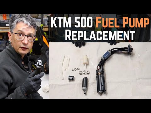 Видео: Замена топливного насоса, KTM 500 EXC-F
