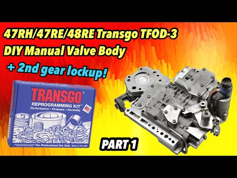 Видео: Руководство по сборке корпуса клапана с ручным управлением для Transgo TFOD-3 47RH/47RE/48RE + бл...