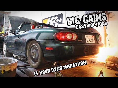 Видео: Тестирование на диностенде 8 самых популярных модов для Miata! [Проект 2SJ, Эпизод 8]