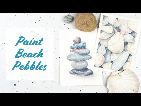 Видео: Рисуем пляжную гальку акварелью