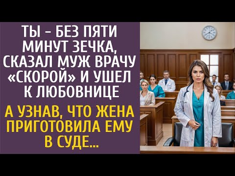 Видео: Ты без пяти минут зечка, сказал муж врачу «скорой» и ушел к любовнице… А узнав, ЧТО его ждет в суде…