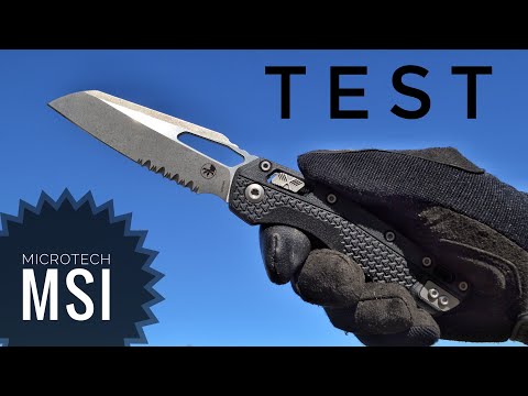 Видео: Microtech MSI Partial Serrated сравнительный тест