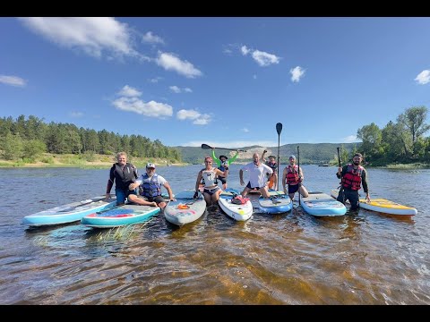 Видео: 30 км на сапах по Волге! SUP TRIP!!!!