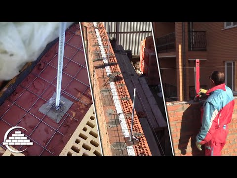 Видео: Правильная закладка шпилек в Армопояс - [masterkladki