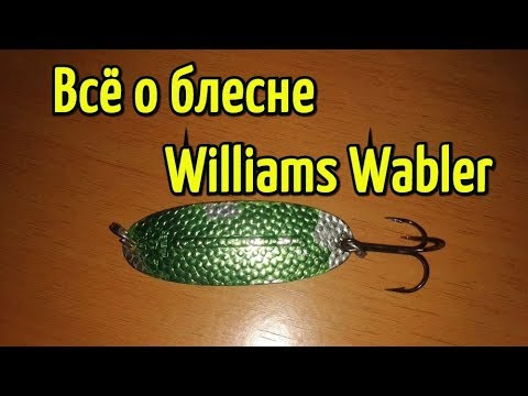 Видео: Блесна Williams Wabler. Приманка на щуку для мелководья