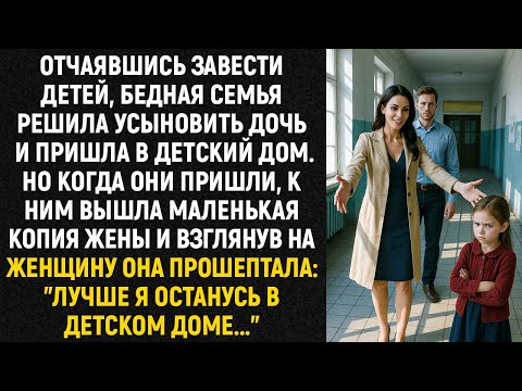 Видео: Отчаявшись завести детей, бедная семья решила усыновить дочь и пришла в детский дом. Но когда...