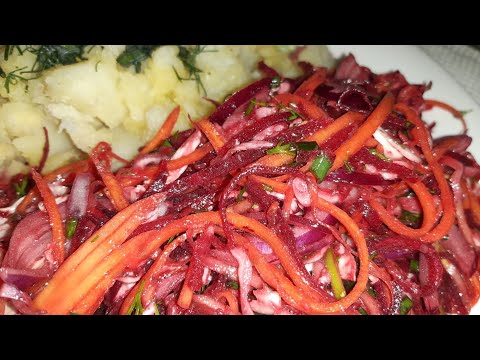 Видео: Самый ЛЮБИМЫЙ салат ☺️ Витаминный салат👍👍👍Делается ОЧЕНЬ просто и съедается БЫСТРО 😉