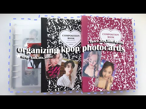 Видео: организация фотокарт в новые биндеры📓stray kids,bts,ateez,twice | organizing kpop photocards