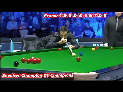 Видео: Ронни О'Салливан против Джона Хиггинса (кадры 4, 5, 6, 7 и 8)