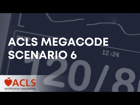 Видео: Сценарий 6 ACLS Megacode | Ассоциация сертификации ACLS