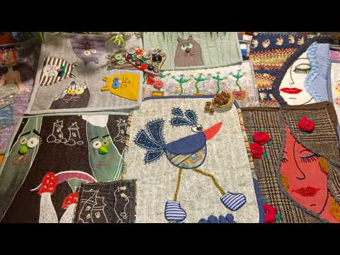 Видео: Собрание лоскутных сочинений 🧵 #арттекстиль #хендмейд