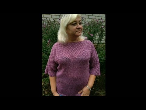 Видео: Ажурная кофточка из Alize angora gold simli