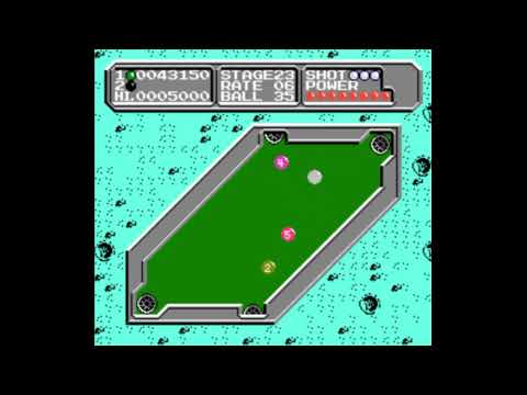 Видео: Dendy (Famicom,Nintendo,Nes) 8-bit Lunar Pool / Лунный Бассейн Stage 21-30 Прохождение