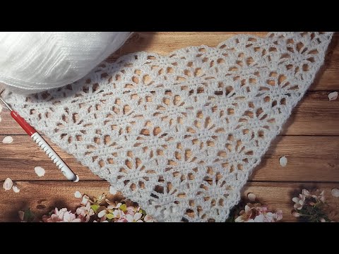 Видео: МК номер 40.Узор для шали крючком