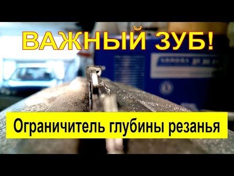 Видео: Заточка цепи, а про ограничительный зуб забывают! Подробно.