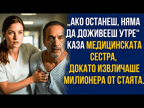 Видео: „Ако останеш, няма да доживееш утре“— каза медицинската сестра, докато извличаше милионера от стаята