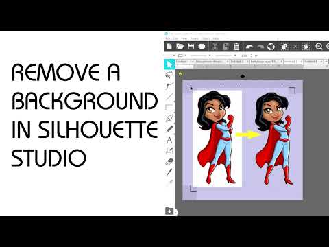 Видео: Простой способ обрезать изображение и удалить фон в Silhouette Studio