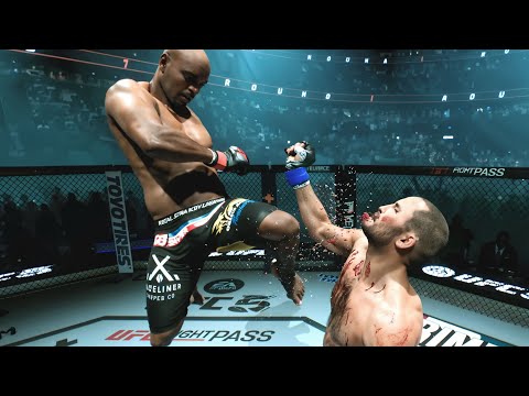 Видео: UFC 5 (4K 60FPS) Подборка брутальных нокаутов и нокдаунов №59